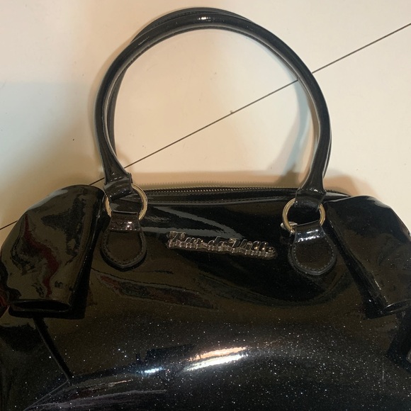 Lux de Ville Black Sparkle Satchel - Picture 3 of 9